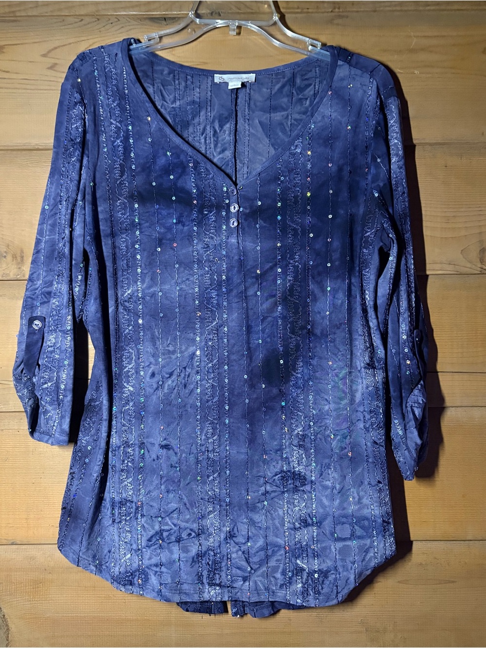 Whimsigoth Purple Grunge Fairy Top Sequins Y2K Boho Chic Tunic Iridescent